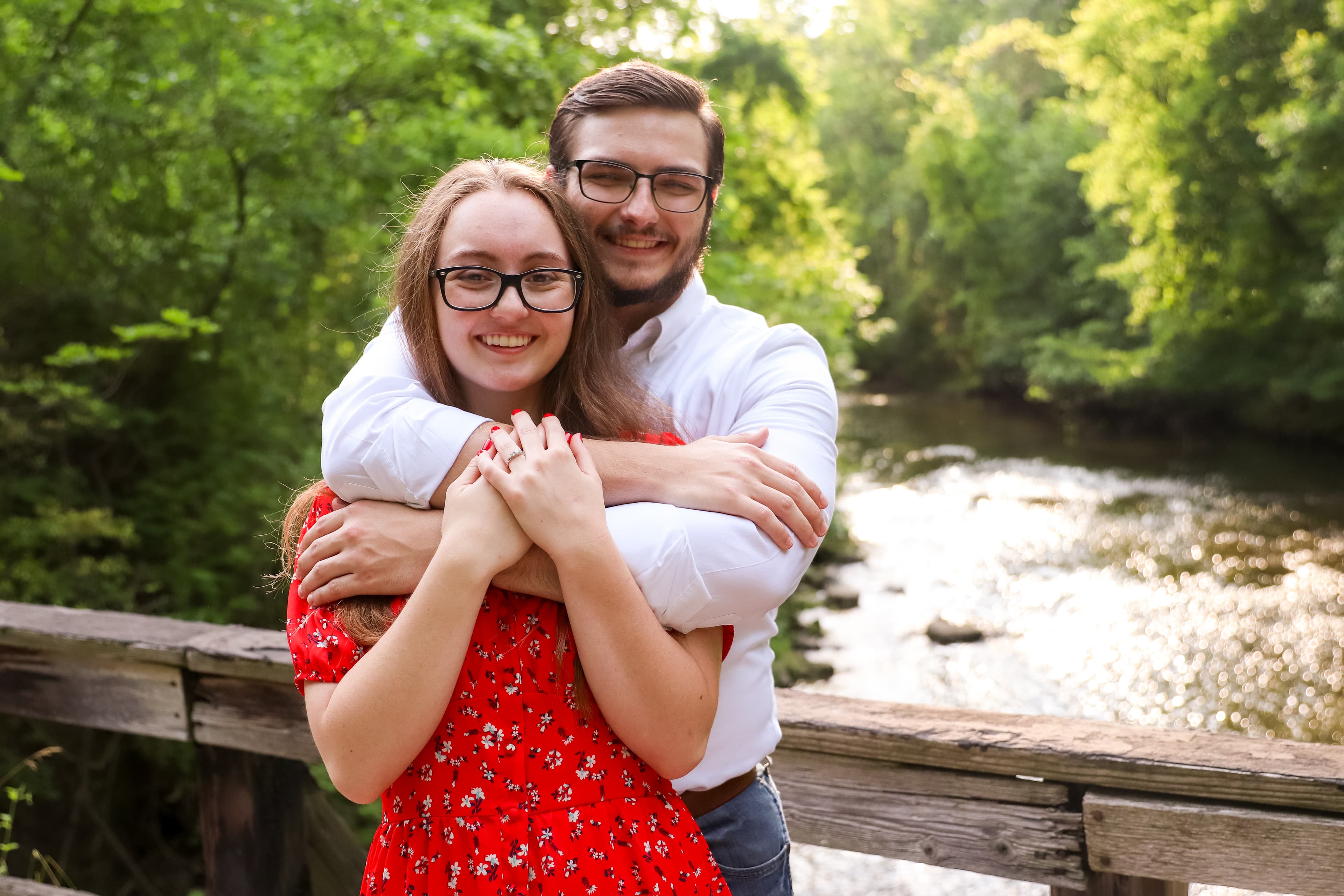 photo of My wife and I during our engagement photos